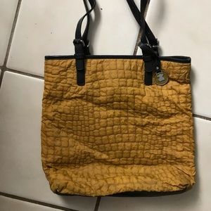 Tous mustard tote